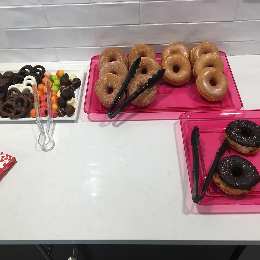 Fresh donuts and chocolates from @rogersfrigate at the Shipyard this morning, come down and take a tour.