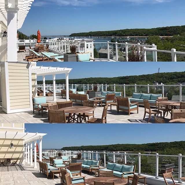 What a great way to start and end the day.  Come visit us to tour your new home.  #negreystar #luxuryliving #portjeffharbor #rooftopdeck #tritec #waterview @tritecre @theshipyardportjeff